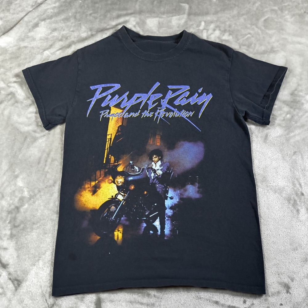 Prince Purple Rain Shirt Mens Small‎ Black Band Music Movie Concert Merch Tour